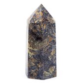 Edelsteen Obelisk Punt Jaspis Breccie & Fluoriet 80 – 100 mm