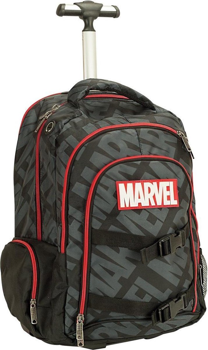 Marvel Trolley Rugzak 43 Liter Softcase Donkergrijs/rood