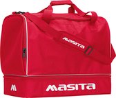 Masita | Sporttas Forza met groot stevig Schoenenvak en Sleutelvakje - RED - L