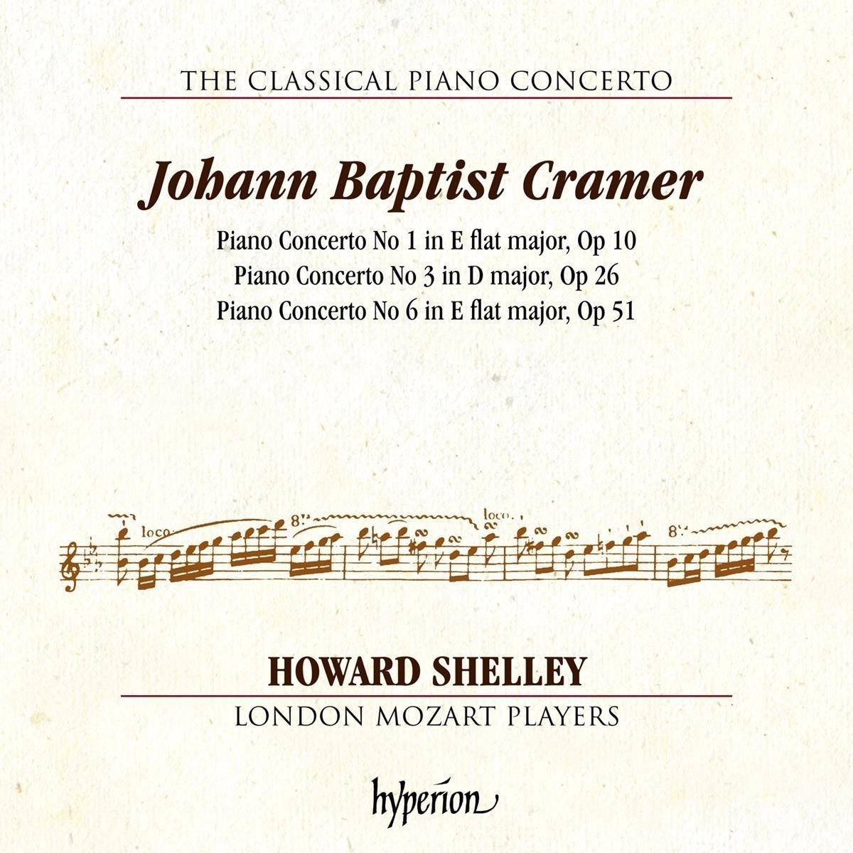 Howard Shelley, London Mozart Players - Cramer: Piano Concertos Nos 1, 3 & 6 (CD)