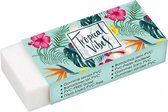 gum Tropical rubber wit/lichtgroen 3 stuks