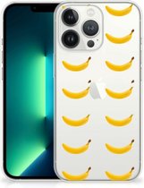 Silicone Back Cover Geschikt voor iPhone13 Pro Max Telefoonhoesje met Naam Banana