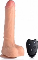XR Brands Real Thrust - Thrusting Silicone Dildo with Remote Control flesh