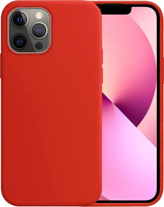 iPhone 13 Pro Hoesje Case Siliconen iPhone 13 Pro Case Hoesje Rood
