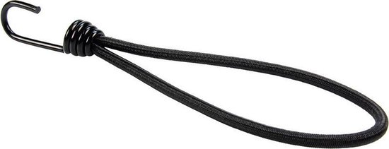Spanner met haak 25cm elastiek zwart spinhaak 10 stuks — afbeelding 5