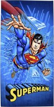 strandlaken Superman jongens 70 x 140 cm katoen blauw