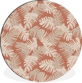 WallCircle - Tableau - Feuilles tropicales d'été - Multicolore - 30 x 30 Cm