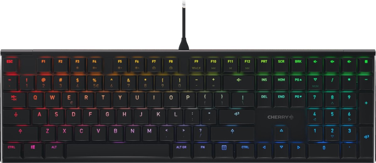 CHERRY MX 10.0N toetsenbord RGB zwart