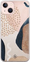 iPhone 13 hoesje siliconen - Abstract dots | Apple iPhone 13 case | TPU backcover transparant