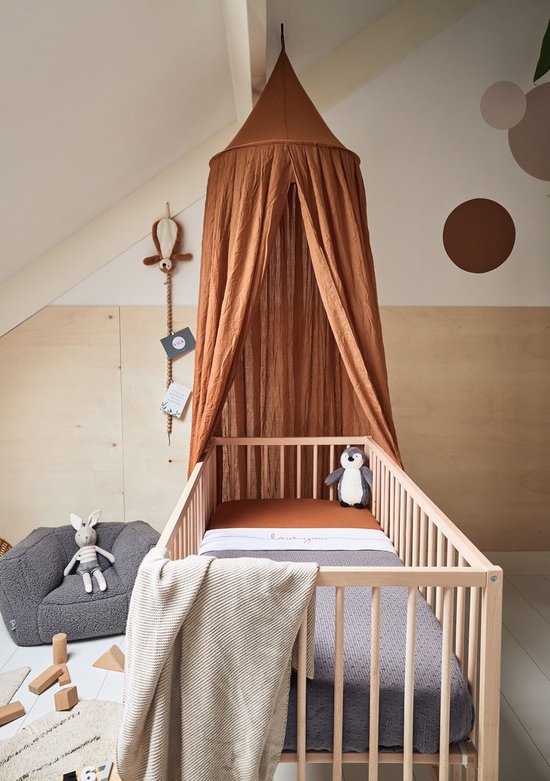 Jollein Baby Deken Ledikant 100x150cm - Basic Knit - Nougat