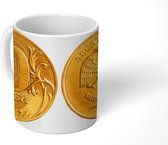 Mok - Een muntstuk van de Russische roebel - 350 ML - Beker