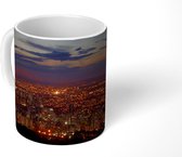 Mok - Nachtfoto van de stad Belo Horizonte in het zuidoosten van Brazilië - 350 ML - Beker