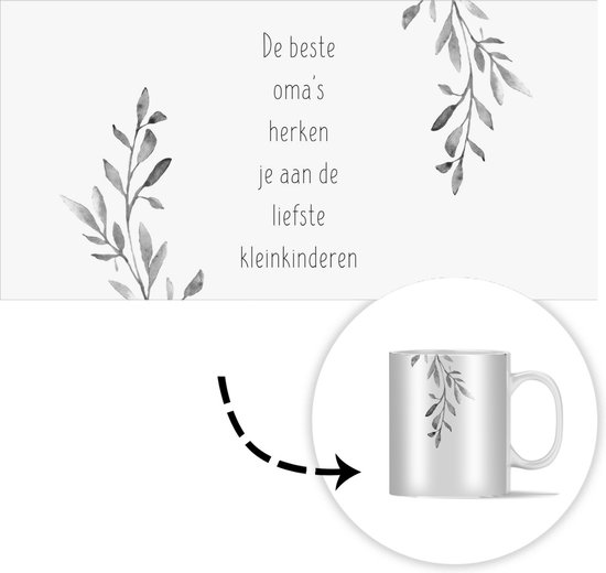 Mug - Mug Fête des Mères - Les Meilleures Mamies - noir et blanc - 350 ml - Tasse