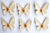Creative elements canvas beaded butterflies x6