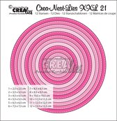 Crealies Crea-Nest-Lies XXL - snijmal - no.21 Cirkels