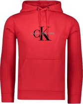 Calvin Klein Sweater Rood Rood Normaal - Maat S - Heren - Herfst/Winter Collectie - Katoen;Polyester