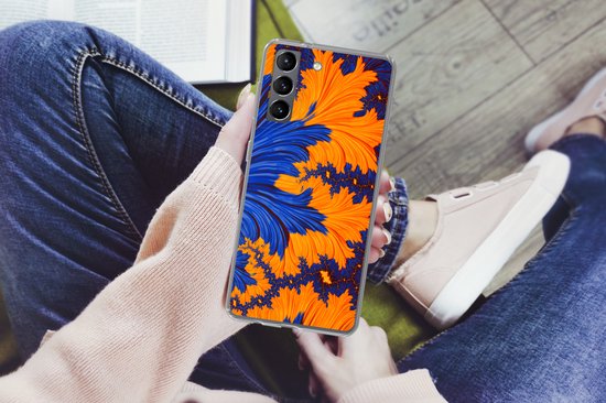 Coque Samsung Galaxy S21 - Feuilles - Art - Psychédélique - Siliconen