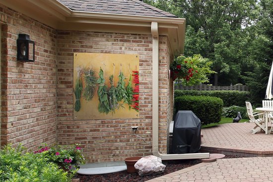 Serviette de jardin Herbes méditerranéennes - 100x100 cm