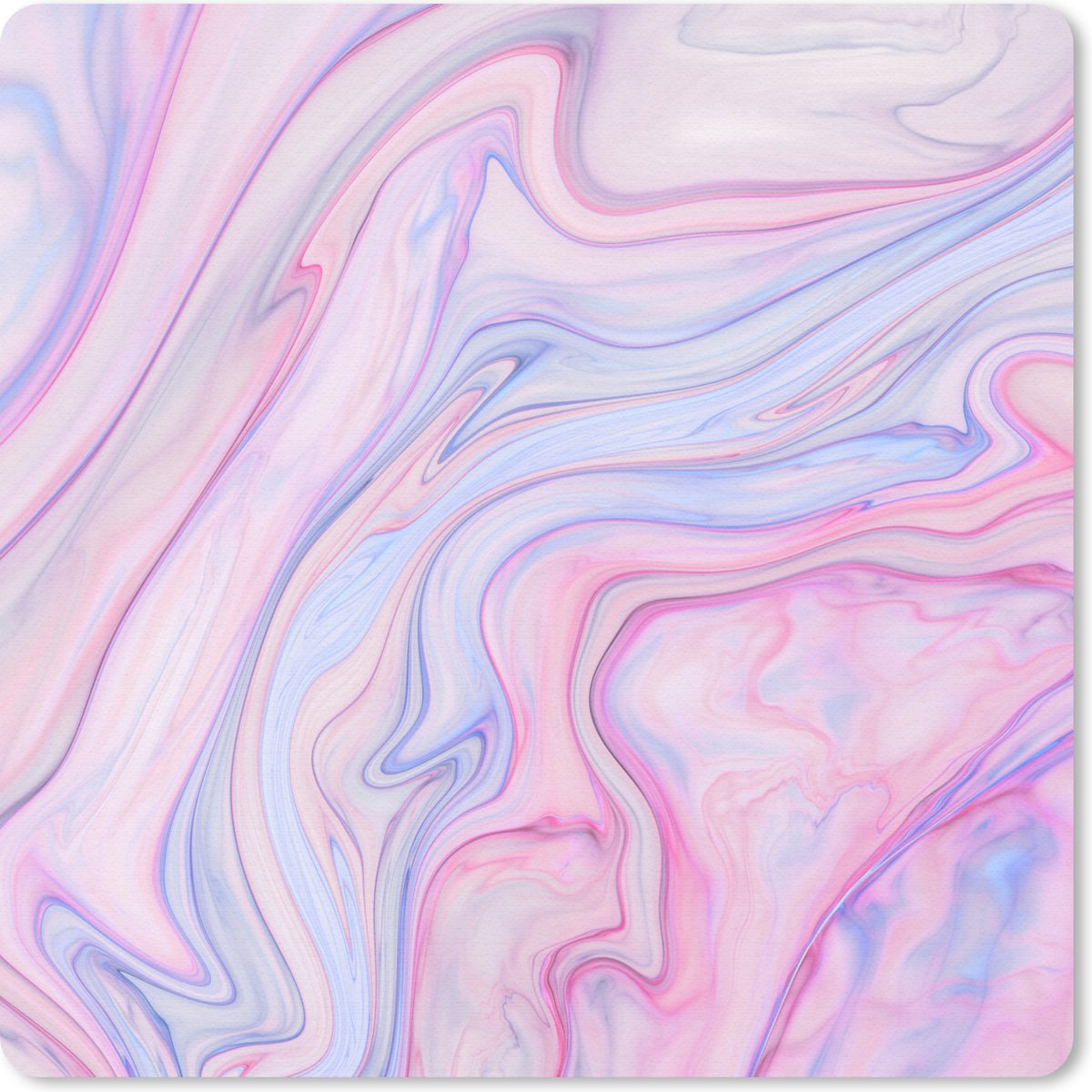 Muismat 30x30 cm - Mousepad Marmer - Kleuren - Pastel - Muismatten