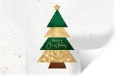 Muurstickers - Sticker Folie - Kerst - Kerstboom - Quotes - Spreuken - Merry Christmas - 120x80 cm - Plakfolie - Muurstickers Kinderkamer - Zelfklevend Behang - Zelfklevend behangpapier - Stickerfolie