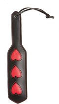 X-Play heart impression paddle - Red - Bondage Toys