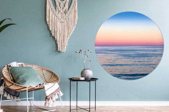 WallCircle - Cercle mural ⌀ 150 - Arc-en-ciel - Mer - Côte - Tableaux ronds salon - Plaque murale ronde - Cercle de Décoration murale murale - Décoration de chambre à l'intérieur - Cercle Décoration murale - Accessoires de maison