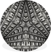 Wall Circle - Wall Circle Indoor - Art - Zwart - Wit - Psychédélique - ⌀ 30 cm - Décoration murale - Peintures ronds