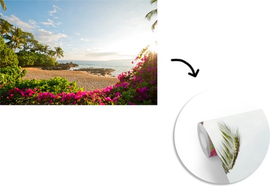 Papier peint Papier peint photo en vinyle - Plage sur la côte largeur 420 cm x hauteur 280 cm - Tirage photo sur papier peint (disponible en 7 tailles)