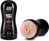M for Men - Soft and Wet Masturbator Self Lubricating - Noppen & Ribbels - Sextoys - Masturbators - Toys voor heren - Kunstvagina