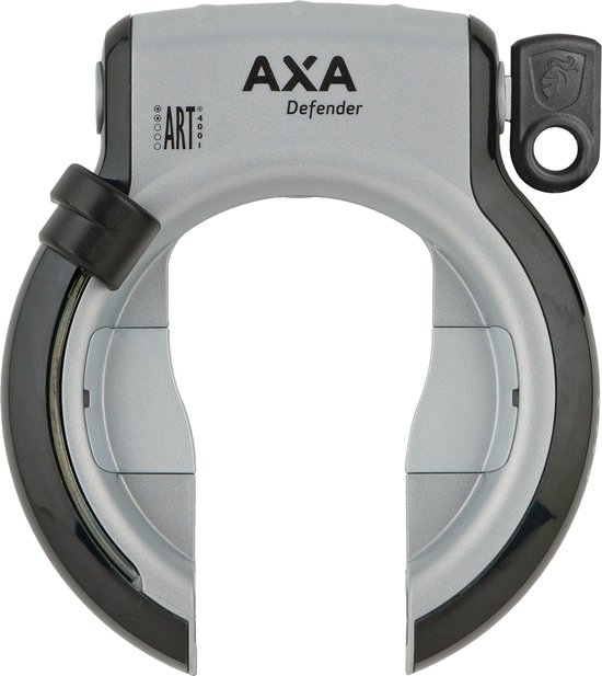 AXA Defender – ART 2 sterren keurmerk - Frameslot - Met plug-in mogelijkheid - Zilver-Zwart