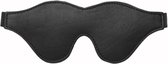 Strict Leather Black Fleece Lined Blindfold - BDSM - Bondage