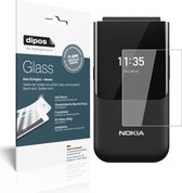 dipos I 2x Pantserfolie helder geschikt voor Nokia 2720 Flip Rückseite Beschermfolie 9H screen-protector