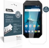 dipos I 2x Pantserfolie helder compatibel met BQ Mobile 4077 Shark Mini Beschermfolie 9H screen-protector