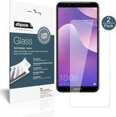 dipos I 2x Pantserfolie helder compatibel met Huawei Y7 Prime (2018) Beschermfolie 9H screen-protector