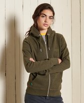 Superdry Dames Trui Geborduurde Vintage Logo hoodie met rits