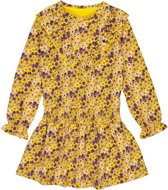 Meisjes jurk Karmen - AOP bloemen geel