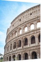 De bogen van het imposante Colosseum in Rome - Foto op Dibond - 60 x 80 cm