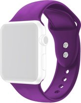 By Qubix - Bracelet sport en Siliconen - Violet - Fermeture à double pression - Convient pour Apple Watch 38mm / 40mm / 41mm - Compatible les bracelets Apple Watch séries 3/4/5/6/7 - Noir vendredi 2021 !