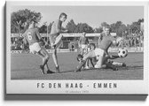 Walljar - FC Den Haag - Emmen '75 - Muurdecoratie - Canvas schilderij