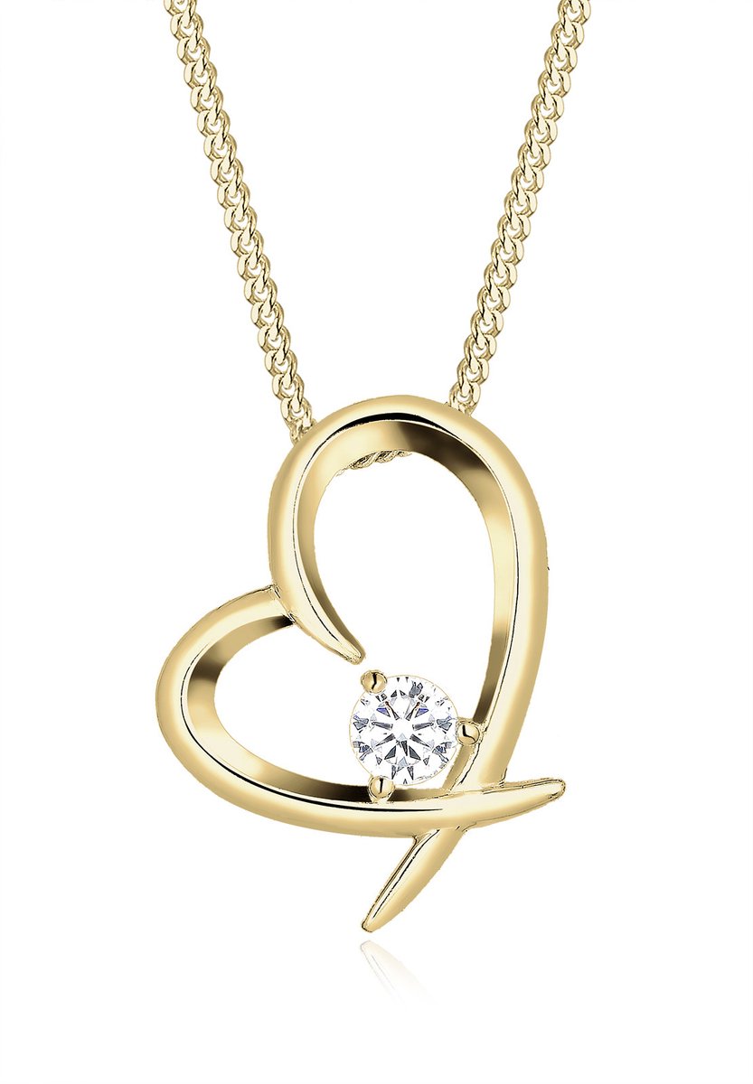 Elli Dames Ketting met zirkonia - 925 sterling zilver