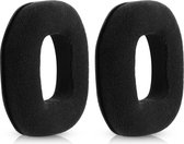kwmobile 2x oorkussens voor Logitech A40 / A50 koptelefoon in zwart - Voor over-ear hoofdtelefoon