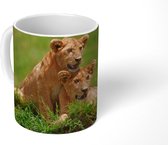 Mok - Leeuwen - Jacht - Natuur - 350 ML - Beker
