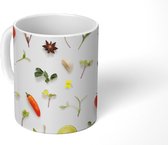Mok - Flat lay fruit, groente, specerijen en kruiden - 350 ML - Beker