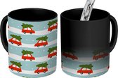 Magische Mok - Foto op Warmte Mokken - Koffiemok - Kerst - Kerstboom - Design - Magic Mok - Beker - 350 ML - Theemok