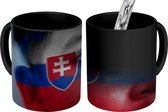 Magische Mok - Foto op Warmte Mokken - Koffiemok - Vlag van Slowakije - Magic Mok - Beker - 350 ML - Theemok