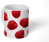 Mok - Fruit - Framboos - Wit - 350 ML - Beker
