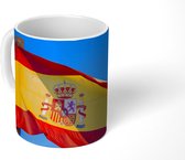 Mok - Koffiemok - De nationale vlag van Spanje - Mokken - 350 ML - Beker - Koffiemokken - Theemok