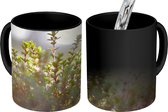 Magische Mok - Foto op Warmte Mok - Winters zonlicht verlicht de tijm planten in de natuur - 350 ML