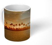 Mok - Palmbomen bij zonsondergang - 350 ML - Beker