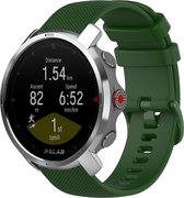 Siliconen Smartwatch bandje - Geschikt voor  Polar Grit X siliconen bandje - legergroen - Strap-it Horlogeband / Polsband / Armband